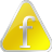 Yellow Facebook Icon 48x48 png